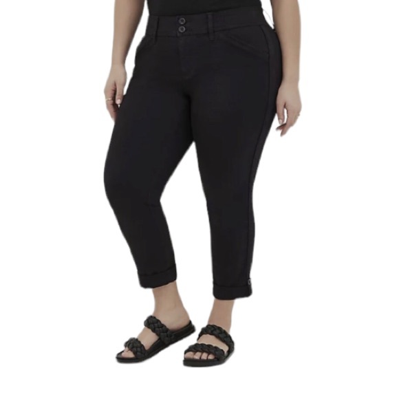 Torrid Denim - Torrid Black Aviator Crop Jeans